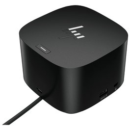 HP Dock Thunderbolt G4 4J0A2AA - Base de acoplamiento con 100W, HDMI, DisplayPort, RJ45, USB-C PD, compatible Windows/Mac/Chrome OS, Negro